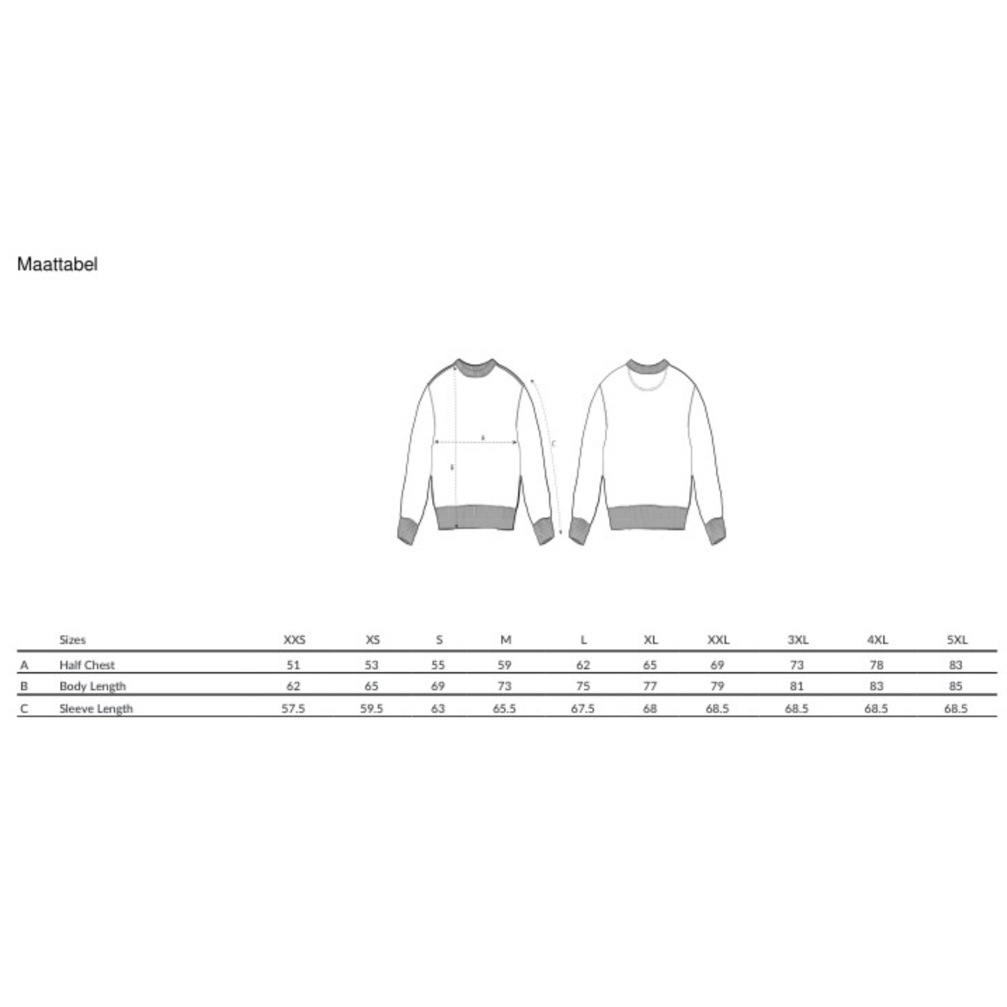 Matentabel BeColourtrue